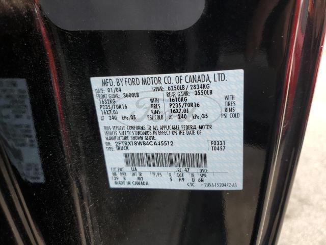 Photo 10 from auction – 2004 FORD F-150 HERI with VIN 2FTRX18W84CA45512