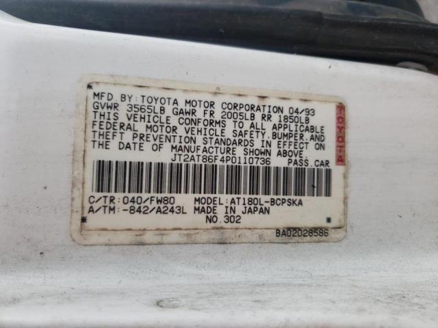 Photo 10 from auction – 1993 TOYOTA CELICA ST with VIN JT2AT86F4P0110736