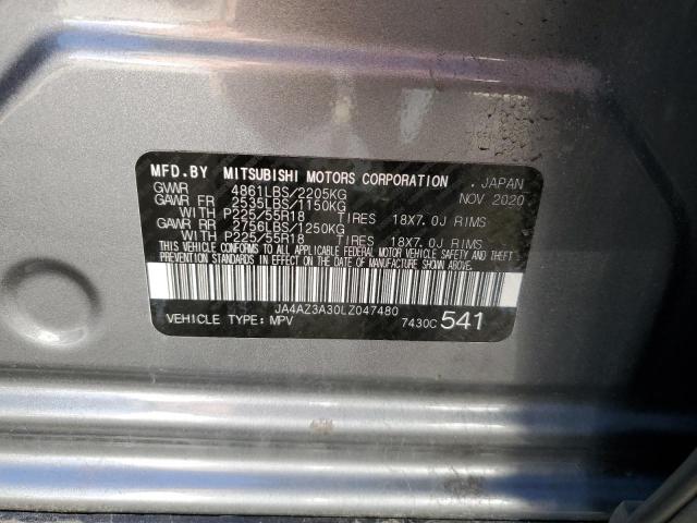 Photo 10 from auction – 2020 MITSUBISHI OUTLANDER with VIN JA4AZ3A30LZ047480