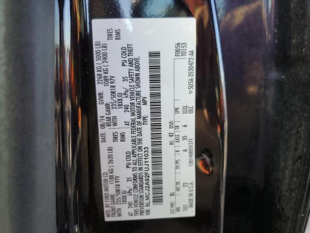 Photo 10 from auction – 2015 LINCOLN MKC with VIN 5LMCJ2A92FUJ11033