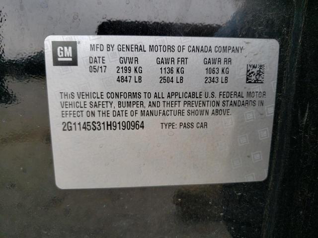 Photo 10 from auction – 2017 CHEVROLET IMPALA PRE with VIN 2G1145S31H9190964