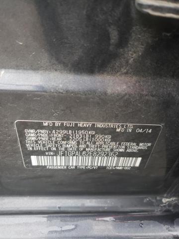 Photo 10 from auction – 2014 SUBARU IMPREZA SP with VIN JF1GPAL62E8292362