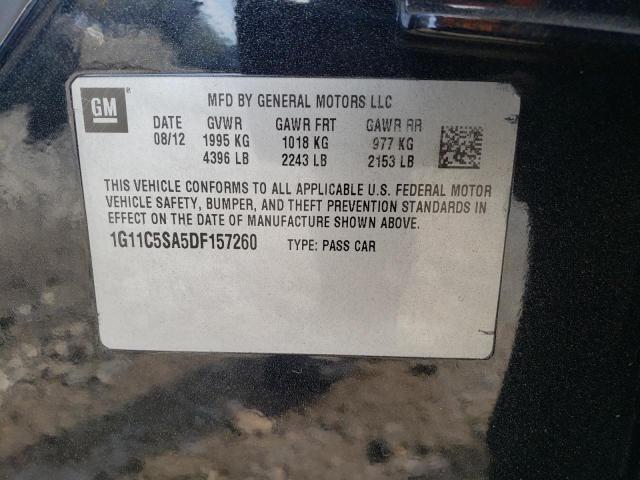 Photo 10 from auction – 2013 CHEVROLET MALIBU 1LT with VIN 1G11C5SA5DF157260