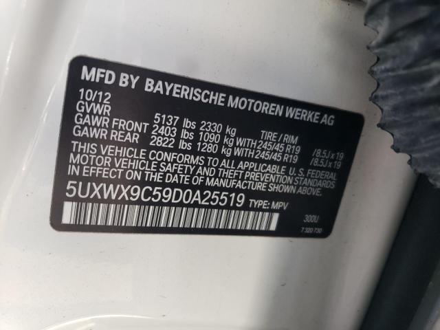 Photo 10 from auction – 2013 BMW X3 XDRIVE2 with VIN 5UXWX9C59D0A25519