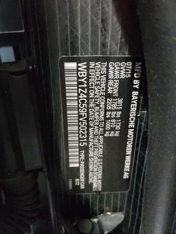 Photo 10 from auction – 2015 BMW I3 REX with VIN WBY1Z4C59FV502315