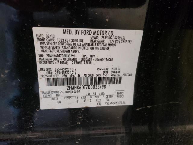 Photo 10 from auction – 2013 FORD FLEX LIMIT with VIN 2FMHK6DT7DBD33798