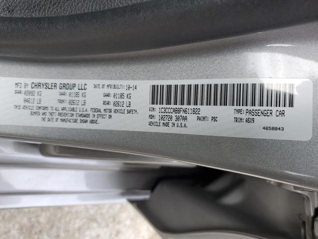 Photo 10 from auction – 2015 CHRYSLER 200 LIMITE with VIN 1C3CCCAB8FN611822