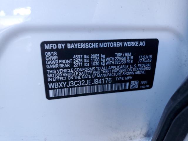 Photo 10 from auction – 2018 BMW X2 SDRIVE2 with VIN WBXYJ3C32JEJ84176