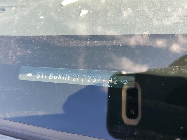 Photo 10 from auction – 2015 TOYOTA COROLLA L with VIN 5YFBURHE2FP237492