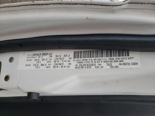 Photo 10 from auction – 2012 DODGE RAM 2500 S with VIN 3C6LD5AT8CG238791