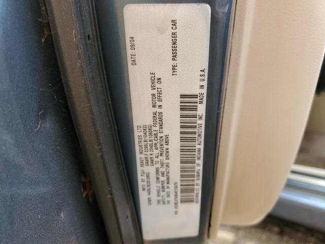Photo 10 from auction – 2005 SUBARU LEGACY GT with VIN 4S3BL676954215079