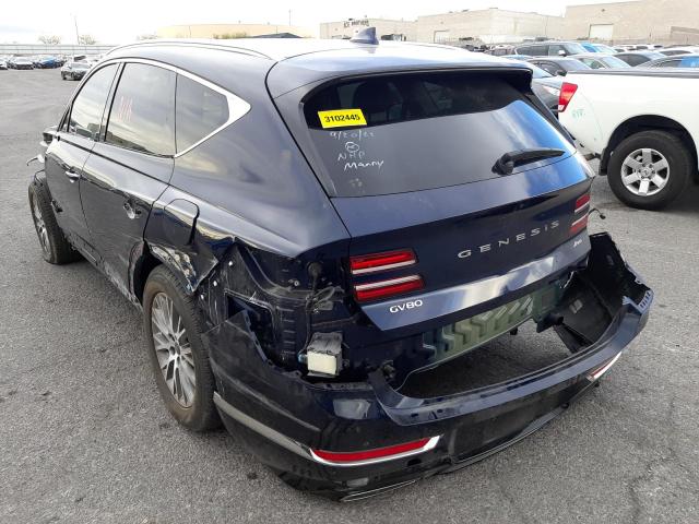 Photo 3 from auction – 2021 GENESIS GV80 BASE with VIN KMUHBDSBXMU050273