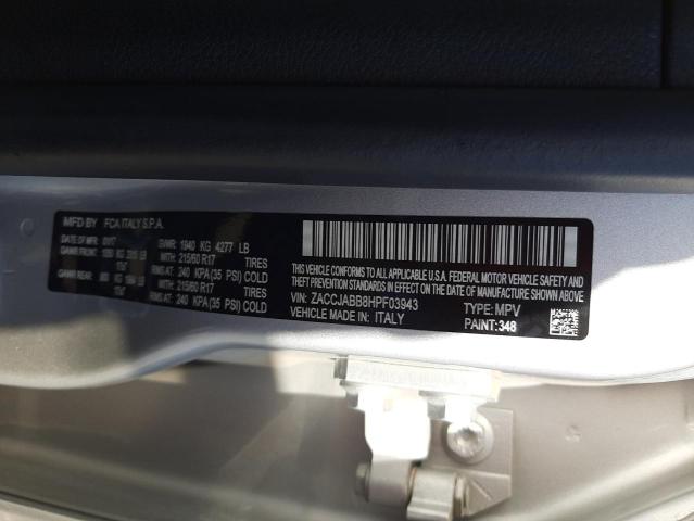 Photo 13 from auction – 2017 JEEP RENEGADE L with VIN ZACCJABB8HPF03943