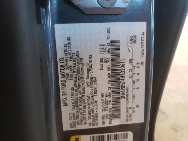 Photo 10 from auction – 2017 FORD FUSION SE with VIN 3FA6P0H74HR320611
