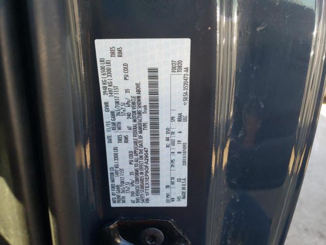 Photo 10 from auction – 2016 FORD F150 SUPER with VIN 1FTEX1EP9GFA29047