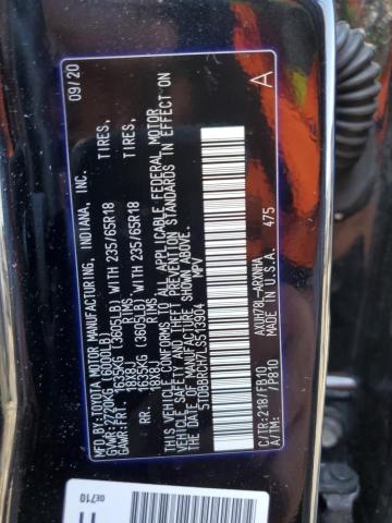 Photo 10 from auction – 2020 TOYOTA HIGHLANDER with VIN 5TDBBRCH7LS513904