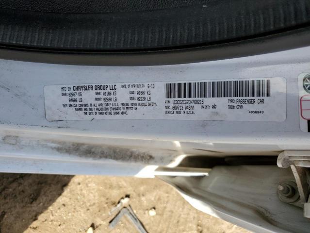Photo 10 from auction – 2013 DODGE AVENGER SX with VIN 1C3CDZCG7DN768215