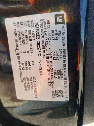Photo 10 from auction – 2012 GMC SIERRA K15 with VIN 3GTP2XE21CG257602