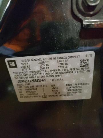 Photo 10 from auction – 2016 CHEVROLET EQUINOX LT with VIN 2GNFLFEK3G6233426