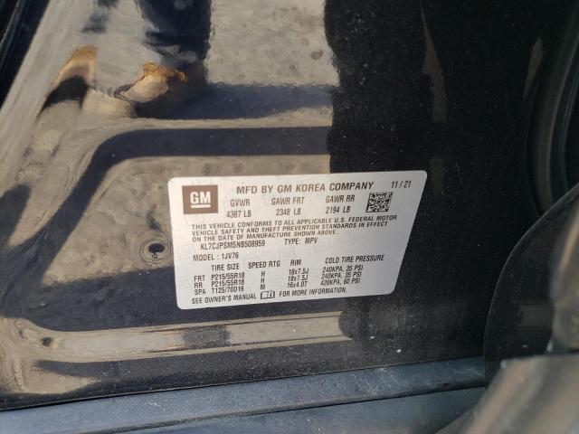 Photo 10 from auction – 2022 CHEVROLET TRAX 1LT with VIN KL7CJPSM5NB508959