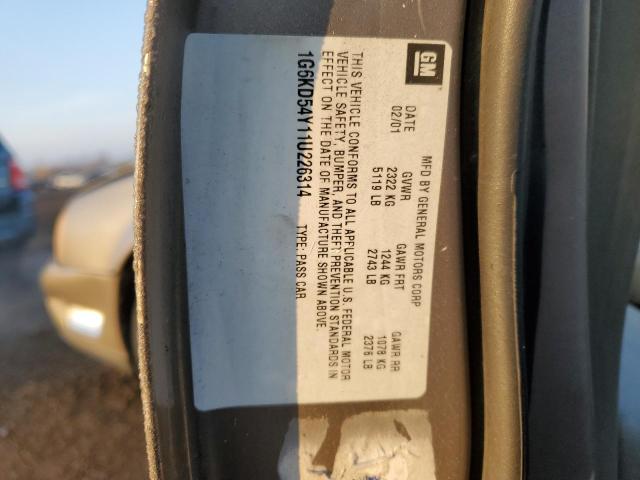 Photo 10 from auction – 2001 CADILLAC DEVILLE with VIN 1G6KD54Y11U226314