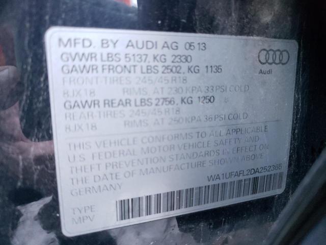 Photo 10 from auction – 2013 AUDI A4 ALLROAD with VIN WA1UFAFL2DA252365