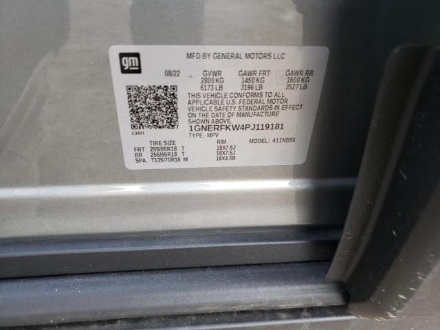 Photo 10 from auction – 2023 CHEVROLET TRAVERSE L with VIN 1GNERFKW4PJ119181