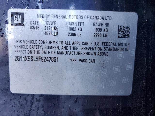 Photo 10 from auction – 2015 CHEVROLET IMPALA LS with VIN 2G11X5SL5F9247851
