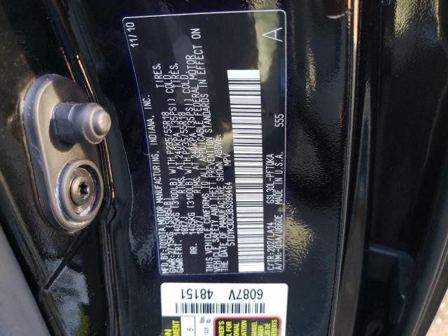 Photo 10 from auction – 2011 TOYOTA SIENNA XLE with VIN 5TDYK3DC3BS099464