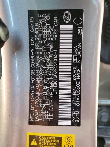 Photo 10 from auction – 2015 LEXUS ES350 with VIN JTHBK1GG2F2200451