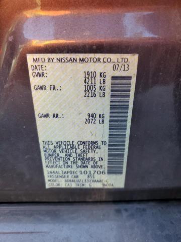 Photo 10 from auction – 2014 NISSAN ALTIMA with VIN 1N4AL3AP0EC101706