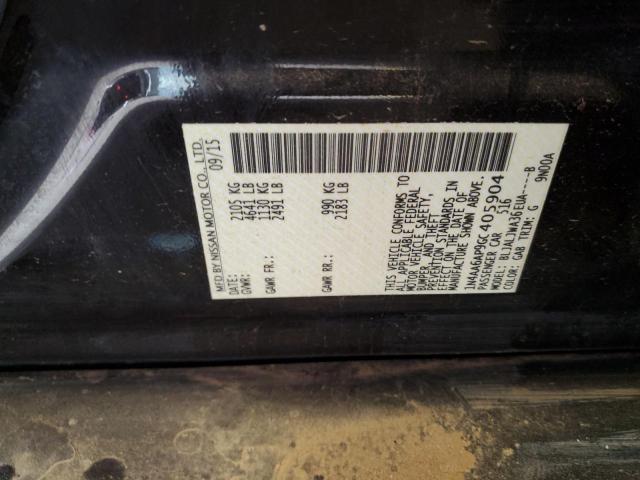 Photo 10 from auction – 2016 NISSAN MAXIMA 3.5 with VIN 1N4AA6AP9GC405904