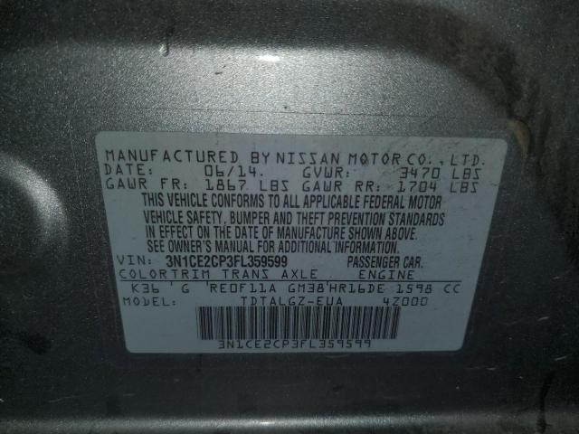 Photo 10 from auction – 2015 NISSAN VERSA NOTE with VIN 3N1CE2CP3FL359599
