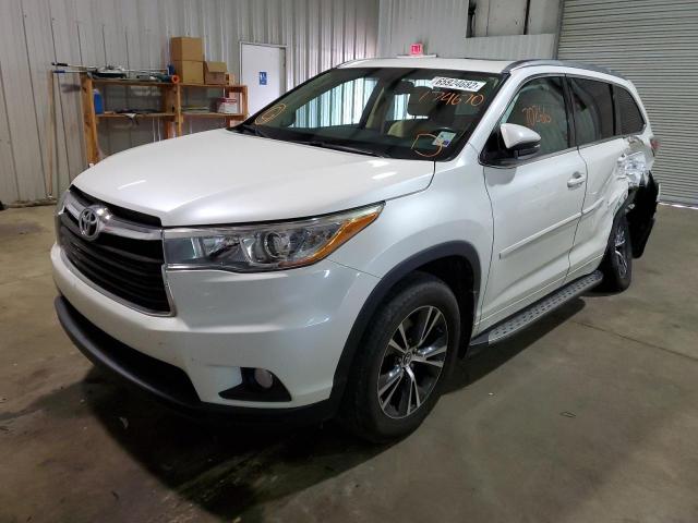 Photo 2 from auction – 2016 TOYOTA HIGHLANDER with VIN 5TDKKRFH8GS174670