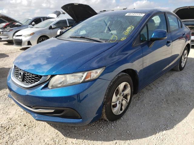 Photo 2 from auction – 2013 HONDA CIVIC LX with VIN 19XFB2F55DE046701