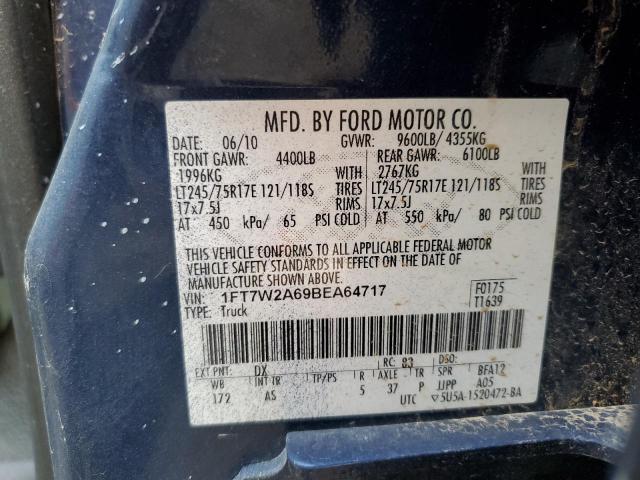 Photo 10 from auction – 2011 FORD F250 SUPER with VIN 1FT7W2A69BEA64717