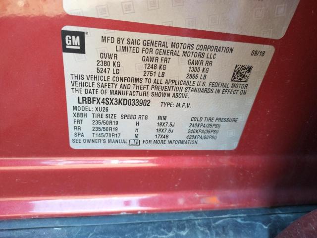 Photo 10 from auction – 2019 BUICK ENVISION P with VIN LRBFX4SX3KD033902