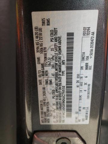 Photo 10 from auction – 2013 FORD ESCAPE SE with VIN 1FMCU0GX9DUC76532