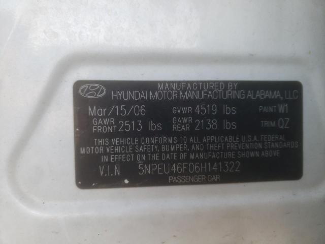 Photo 10 from auction – 2006 HYUNDAI SONATA GLS with VIN 5NPEU46F06H141322