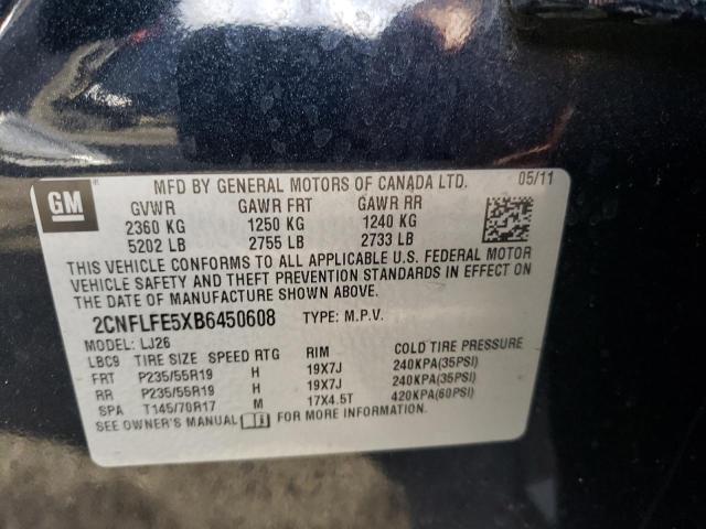 Photo 10 from auction – 2011 CHEVROLET EQUINOX LT with VIN 2CNFLFE5XB6450608