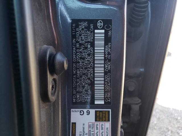 Photo 10 from auction – 2017 TOYOTA PRIUS with VIN JTDKARFU2H3531649