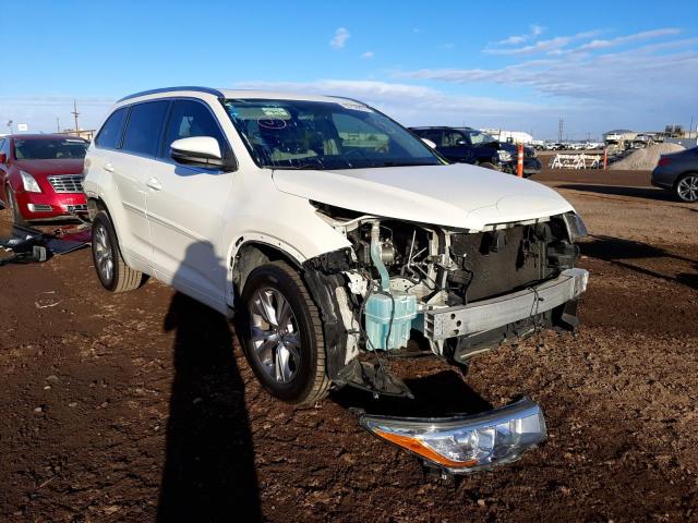 TOYOTA HIGHLANDER 2015 with VIN 5TDJKRFH3FS137830 - Photo from auction