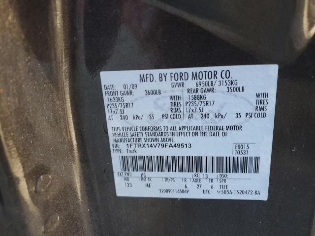 Photo 10 from auction – 2009 FORD F150 SUPER with VIN 1FTRX14V79FA49513