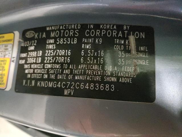 Photo 10 from auction – 2012 KIA SEDONA LX with VIN KNDMG4C72C6483683
