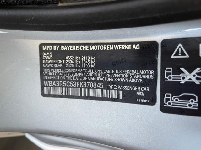 Photo 10 from auction – 2015 BMW 435 XI with VIN WBA3R5C53FK370845