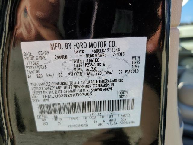 Photo 10 from auction – 2009 FORD ESCAPE with VIN 1FMCU93G29KB97085