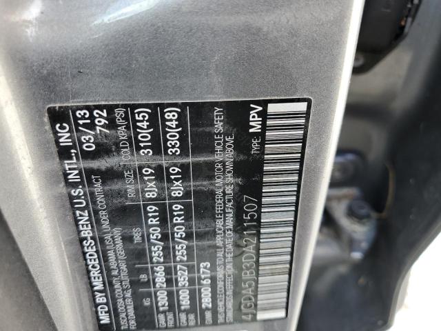 Photo 10 from auction – 2013 MERCEDES-BENZ ML 350 with VIN 4JGDA5JB3DA211507