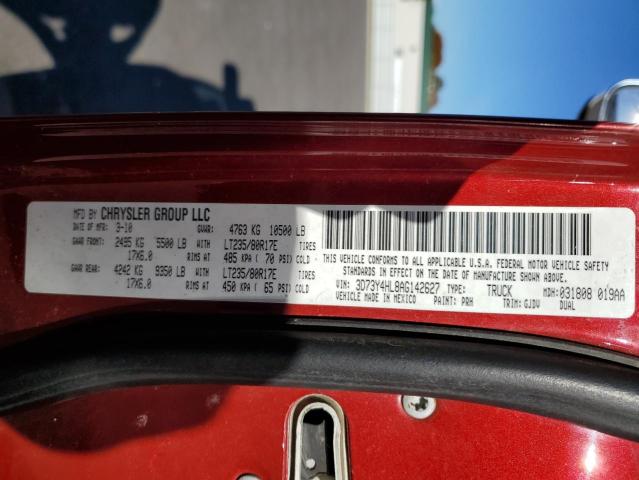 Photo 10 from auction – 2010 DODGE RAM 3500 with VIN 3D73Y4HL8AG142627