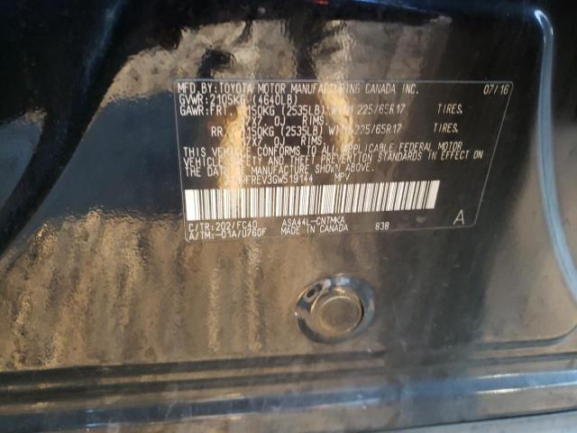 Photo 10 from auction – 2016 TOYOTA RAV4 XLE with VIN 2T3RFREV3GW519144