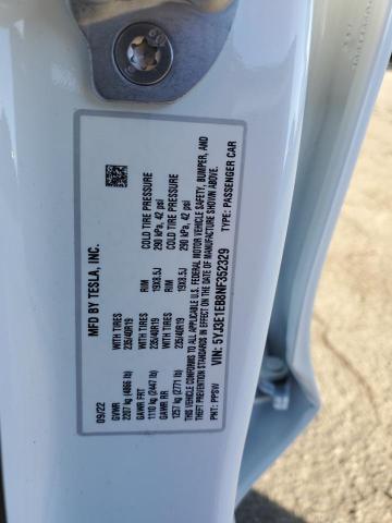 Photo 10 from auction – 2022 TESLA MODEL 3 with VIN 5YJ3E1EB8NF352329